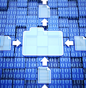 Data migration graphic